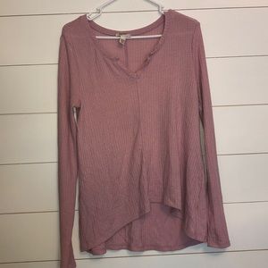 Dusty rose long sleeved thermal
